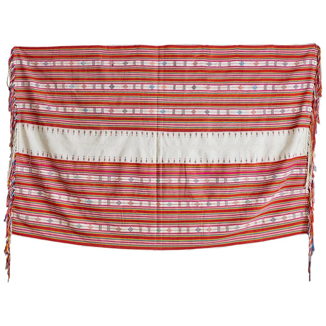 Vintage Indonesian West Timor Embroidered Textile in Cotton