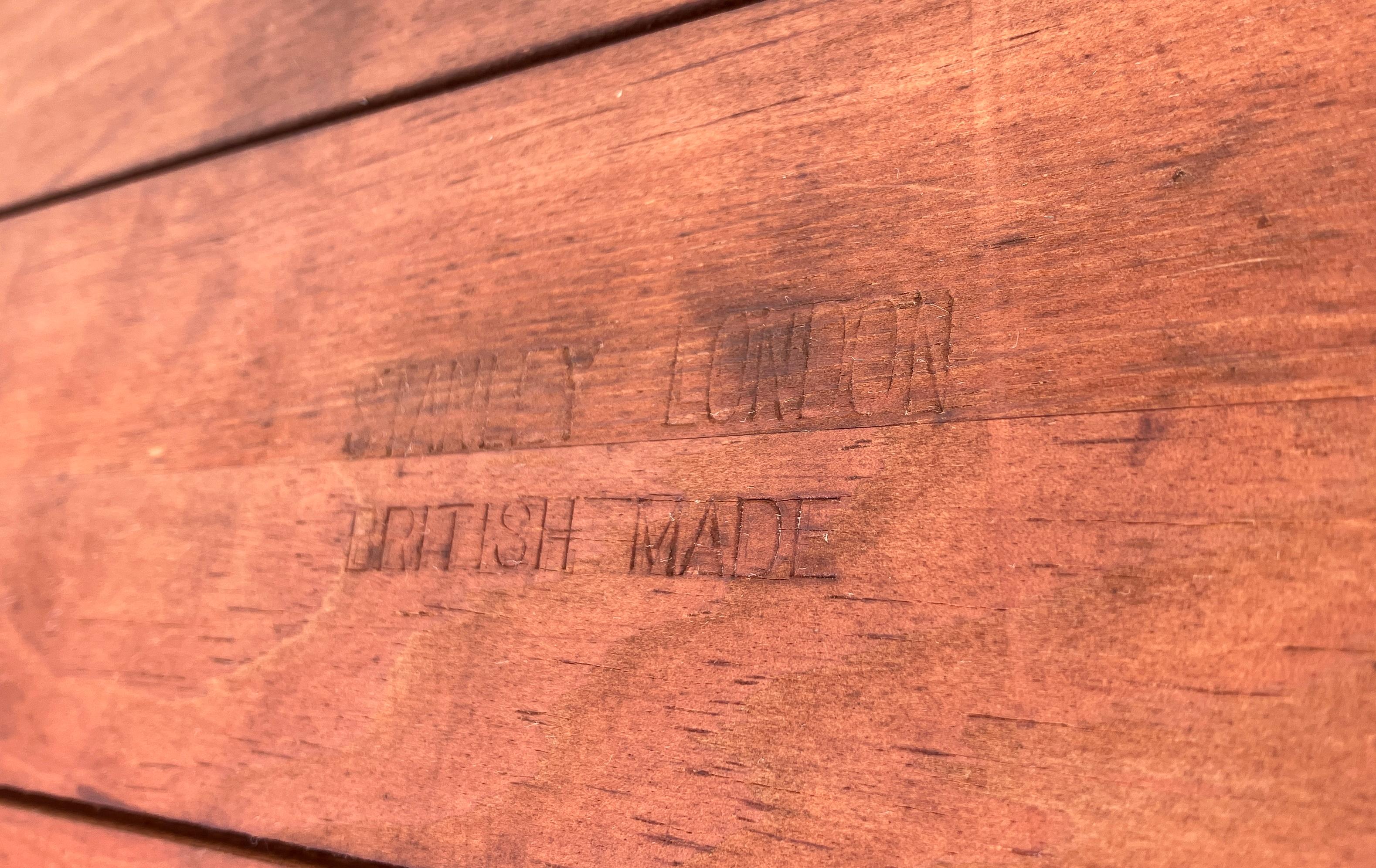 Cast Vintage industrial 1920s Stanley London drafting table Made in England For Sale