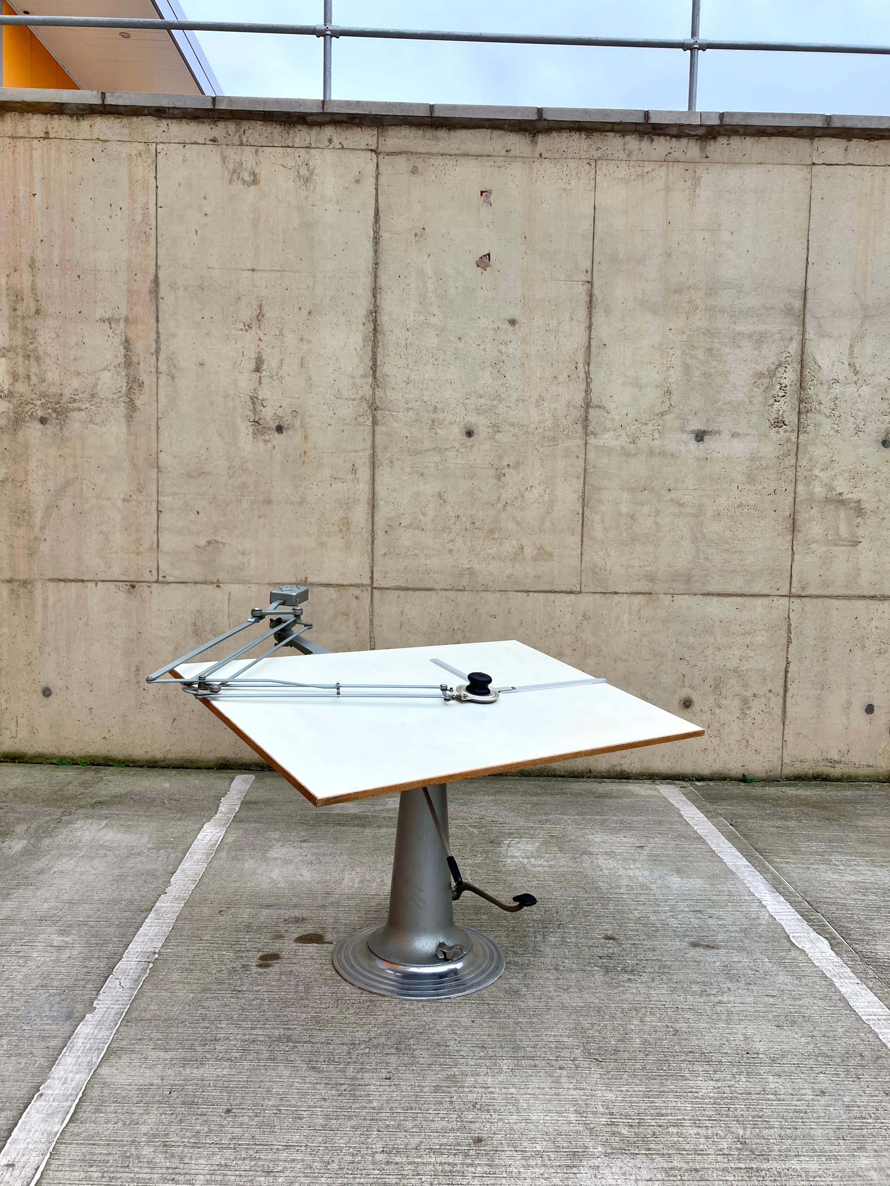 Tavolo da disegno vintage industriale anni '50 NIKE Eskilstuna 5
