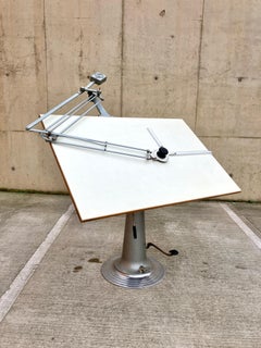 Vintage industrial 1950s Nike Eskilstuna drafting table