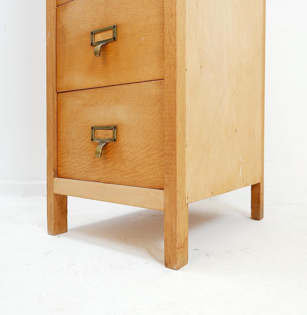 20ième siècle Vintage industrial 5-drawer filing cabinet en vente