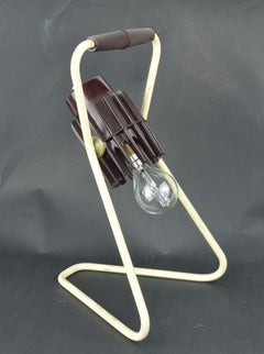 Vintage Industrial Adjustable Desk Lamp, Belgian, Mid-20th Century