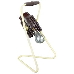 Vintage Industrial Adjustable Desk Lamp, Belgian, Mid-20th Century