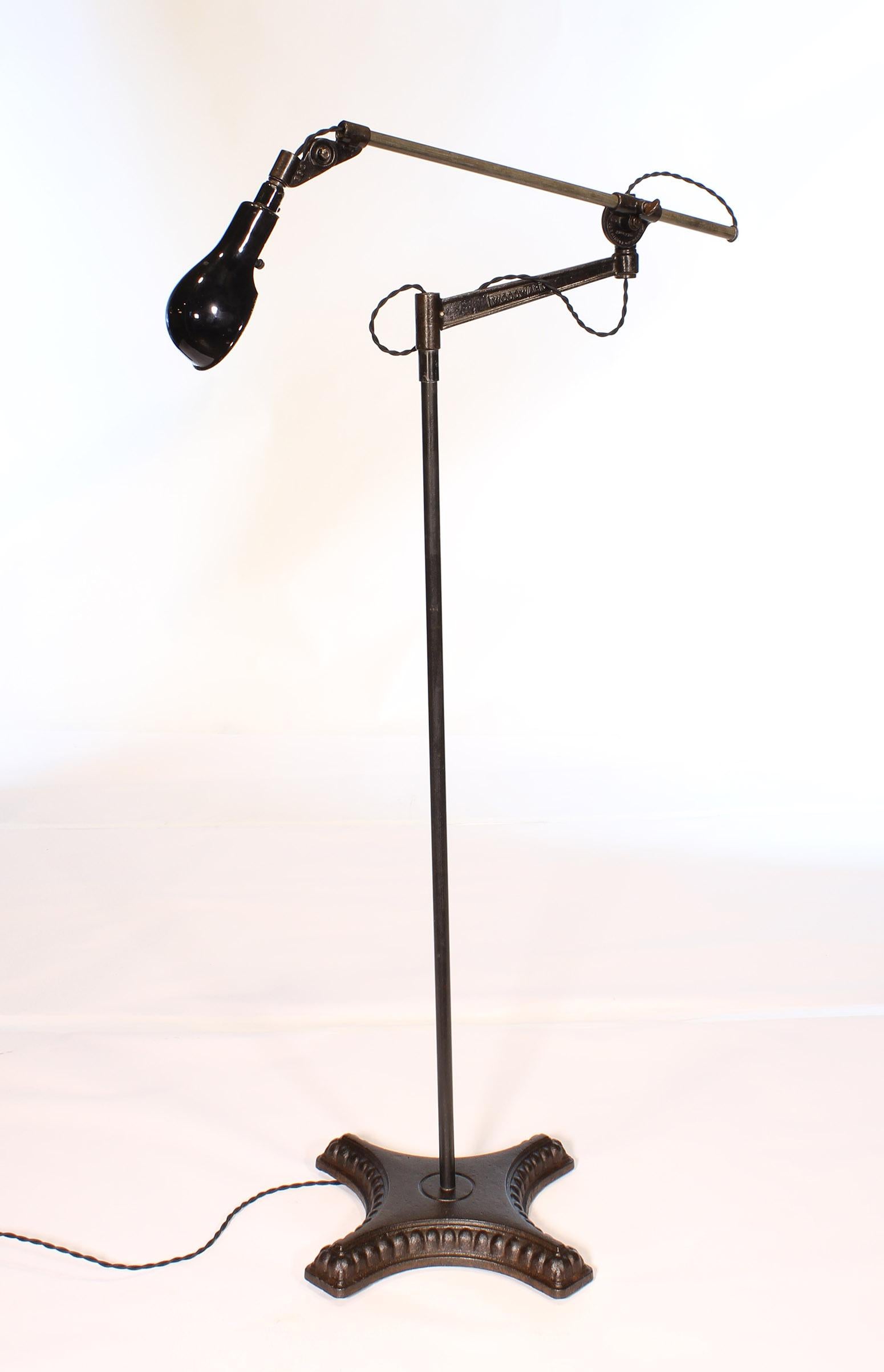 American Vintage Industrial Adjustable Floor Lamp 