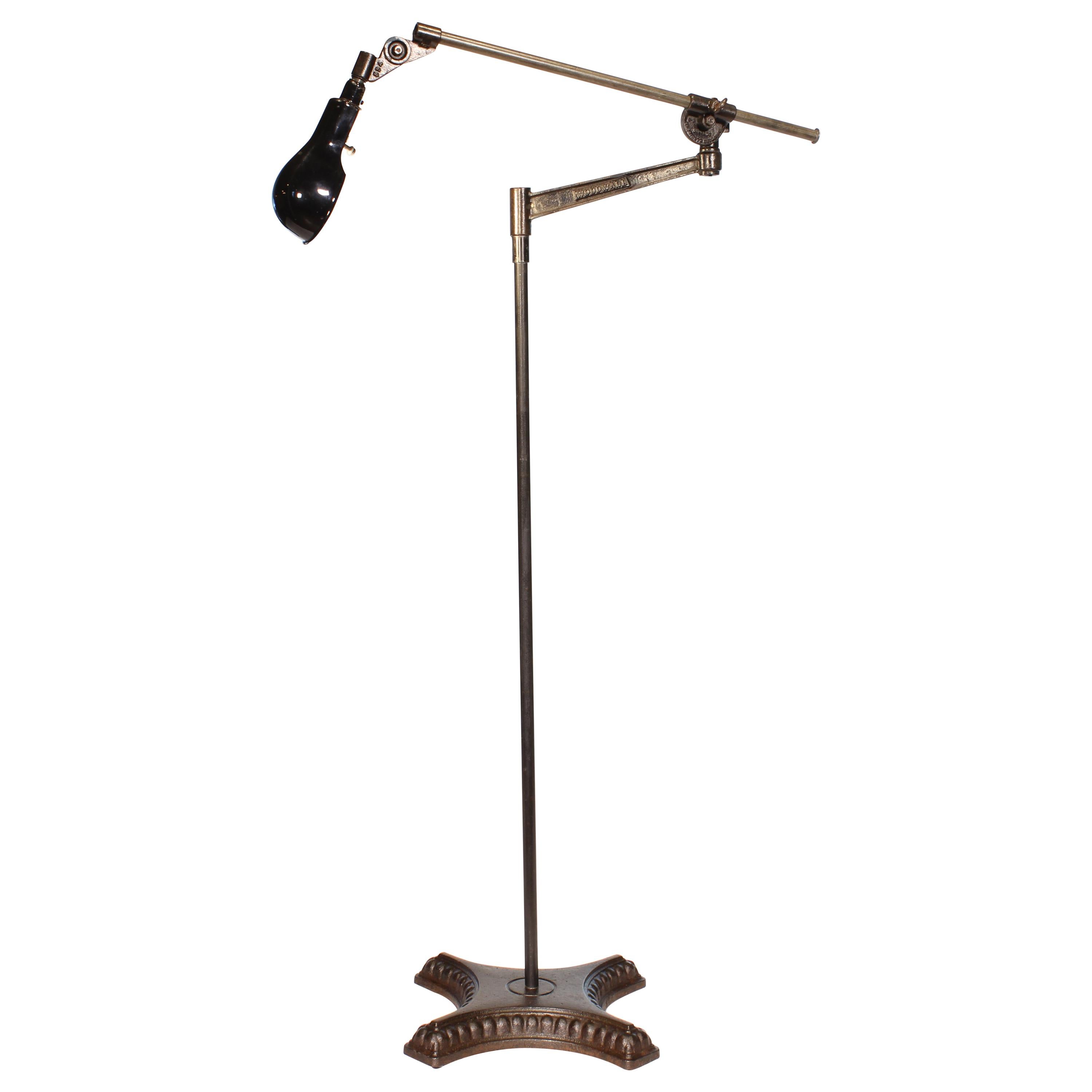 Vintage Industrial Adjustable Floor Lamp "Black Beauty"