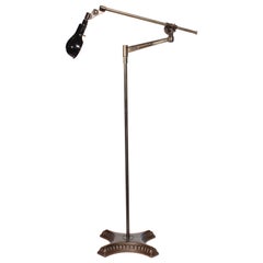 Vintage Industrial Adjustable Floor Lamp "Black Beauty"