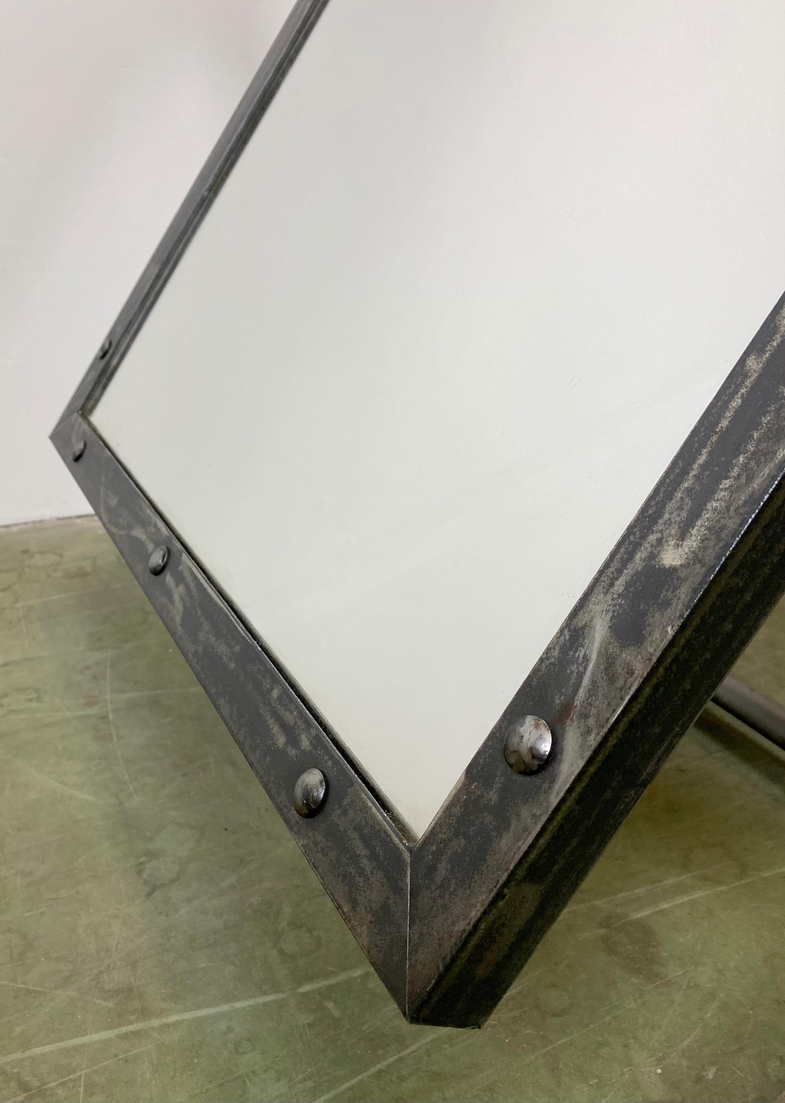 Vintage Industrial Adjustable Floor Mirror 1