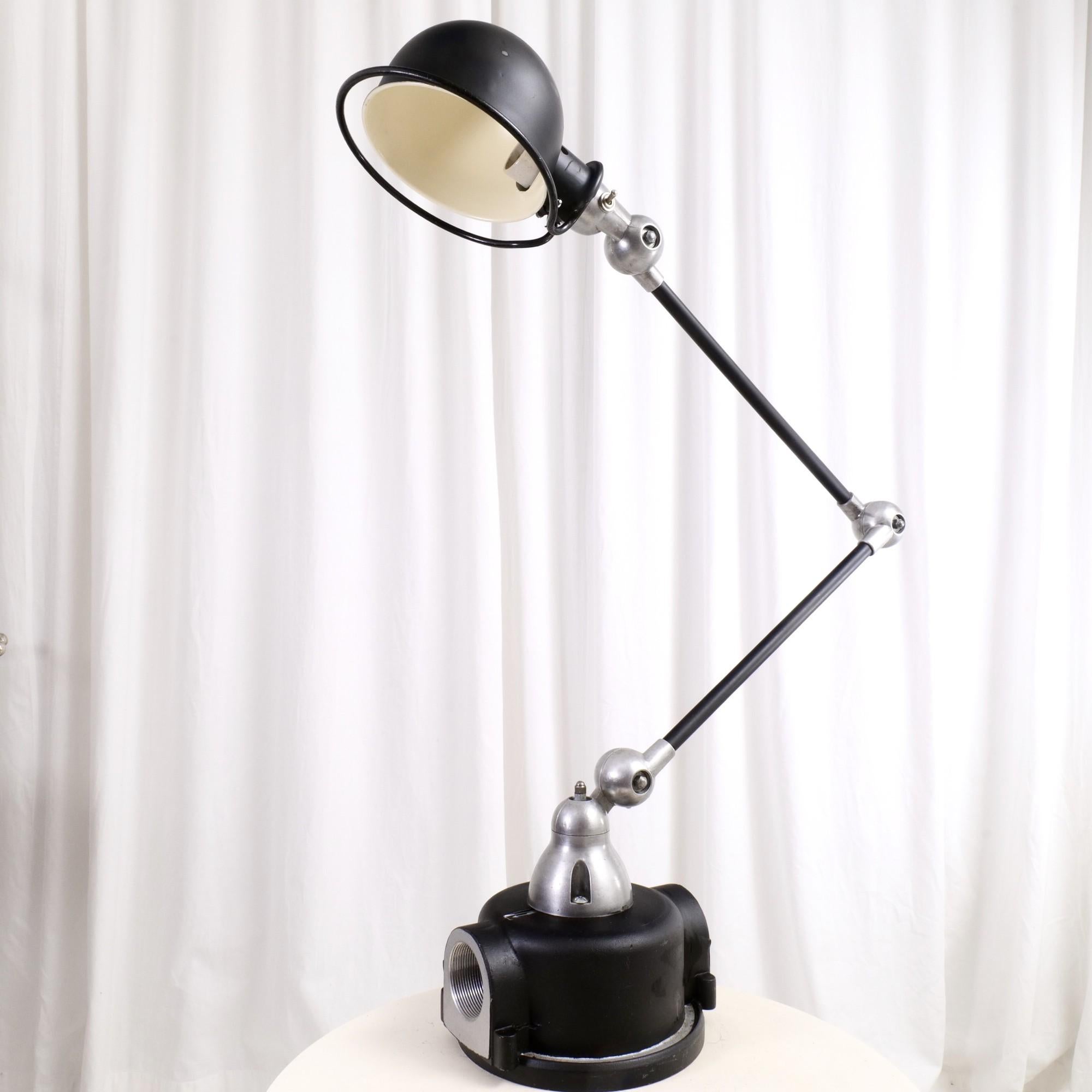 French Vintage Industrial Adjustable Lamp by Jielde Louis Domecq, France For Sale