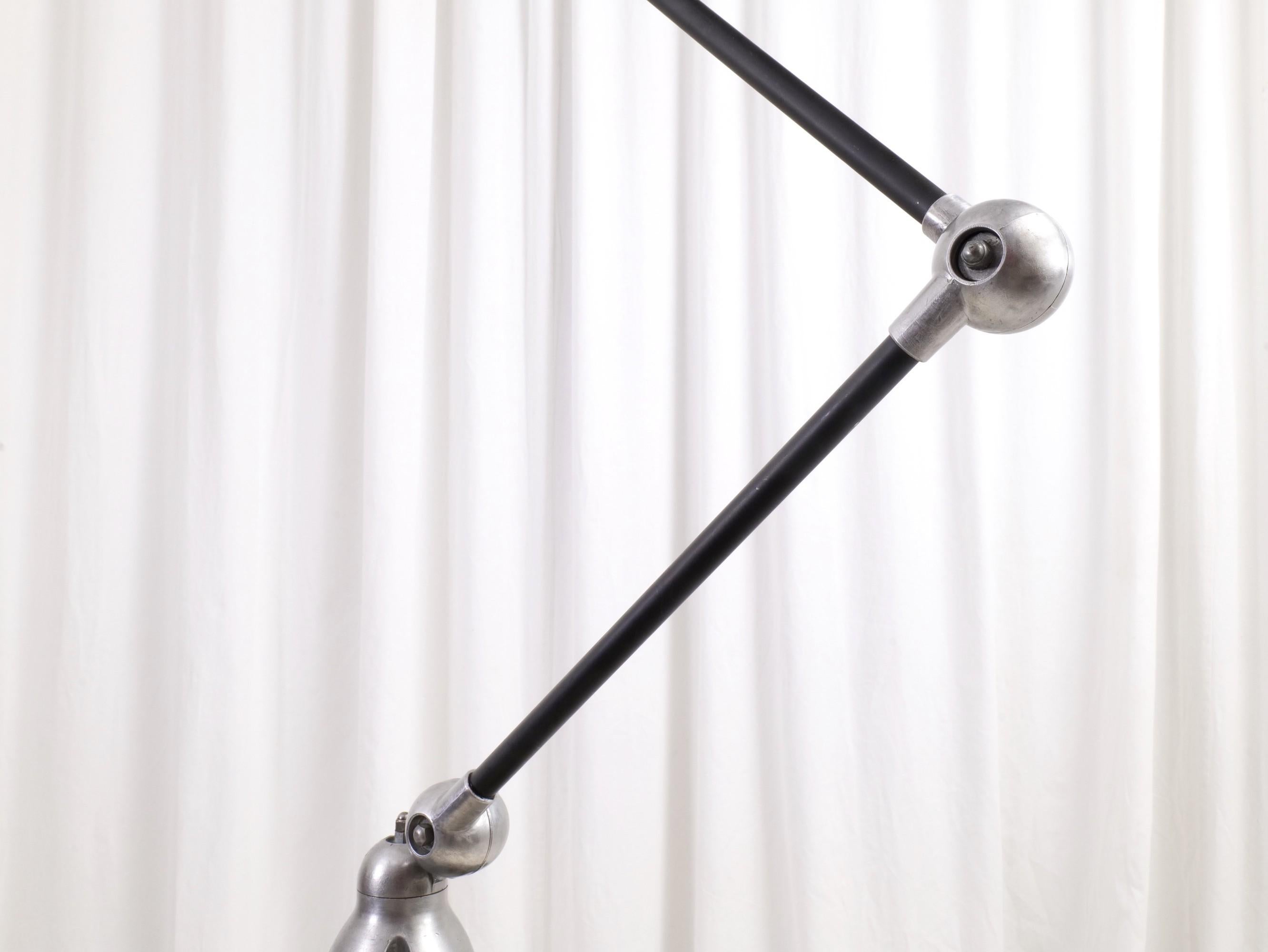 Metal Vintage Industrial Adjustable Lamp by Jielde Louis Domecq, France For Sale