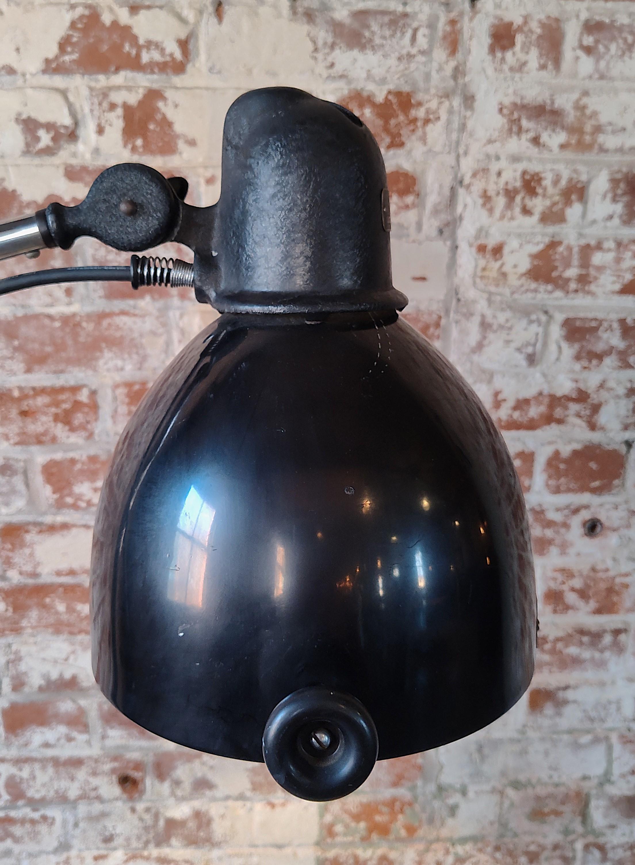 Vintage Industrial Adjustable Medical Floor Lamp For Sale 2