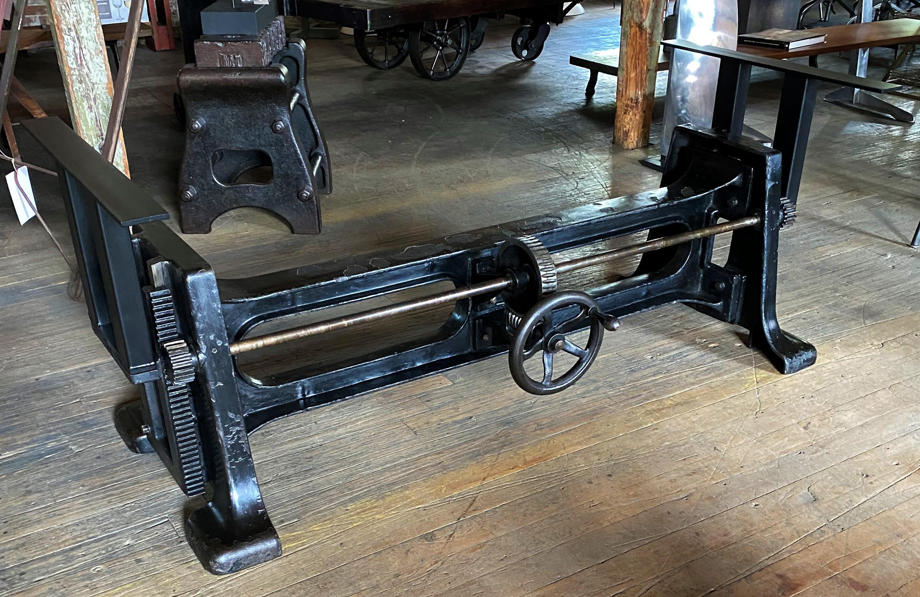 American Vintage Industrial Adjustable Table