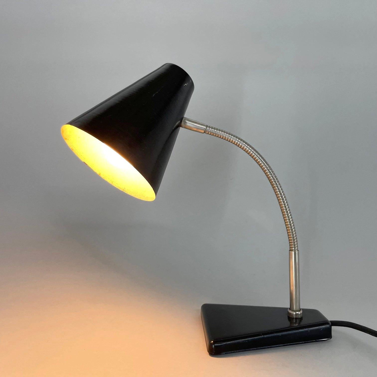 Czech Vintage Industrial Adjustable Table Lamp, 1950's For Sale