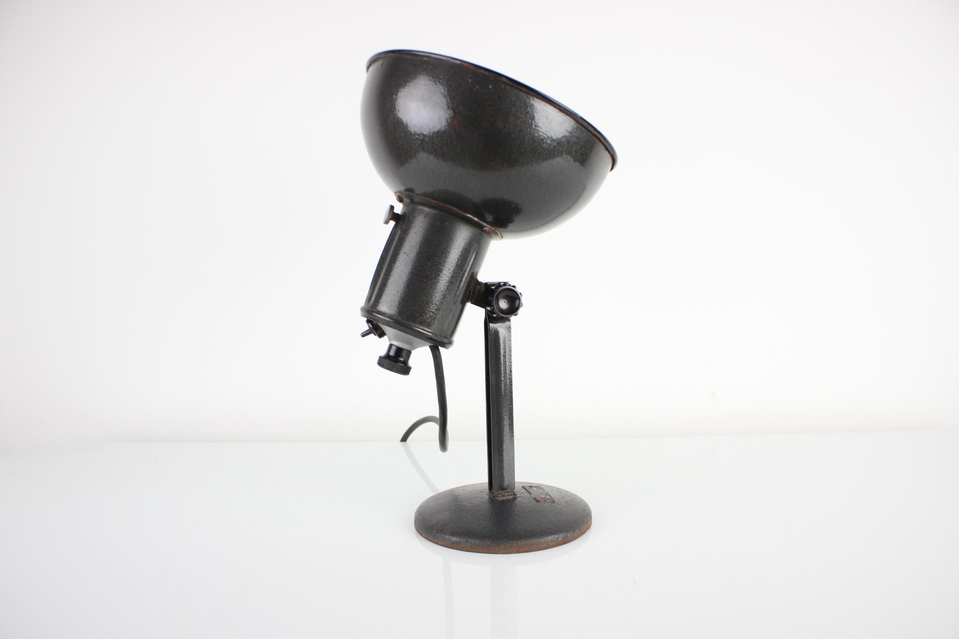 Metal Vintage Industrial Adjustable Table Lamp, 1950's For Sale