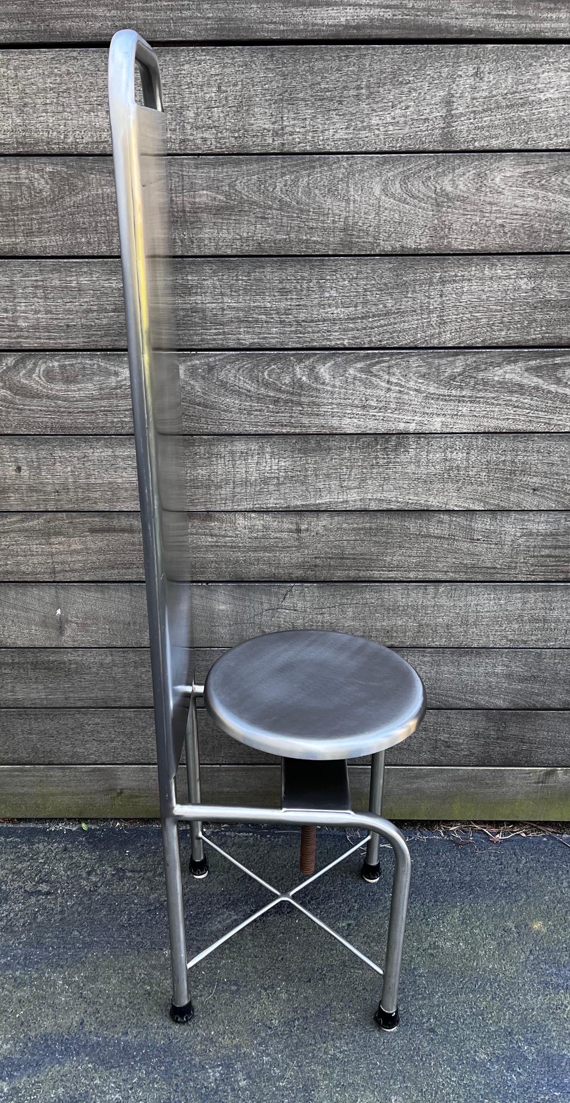 vintage high chair metal