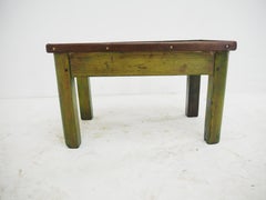 Vintage Industrial Allwood Footstool, 1950s