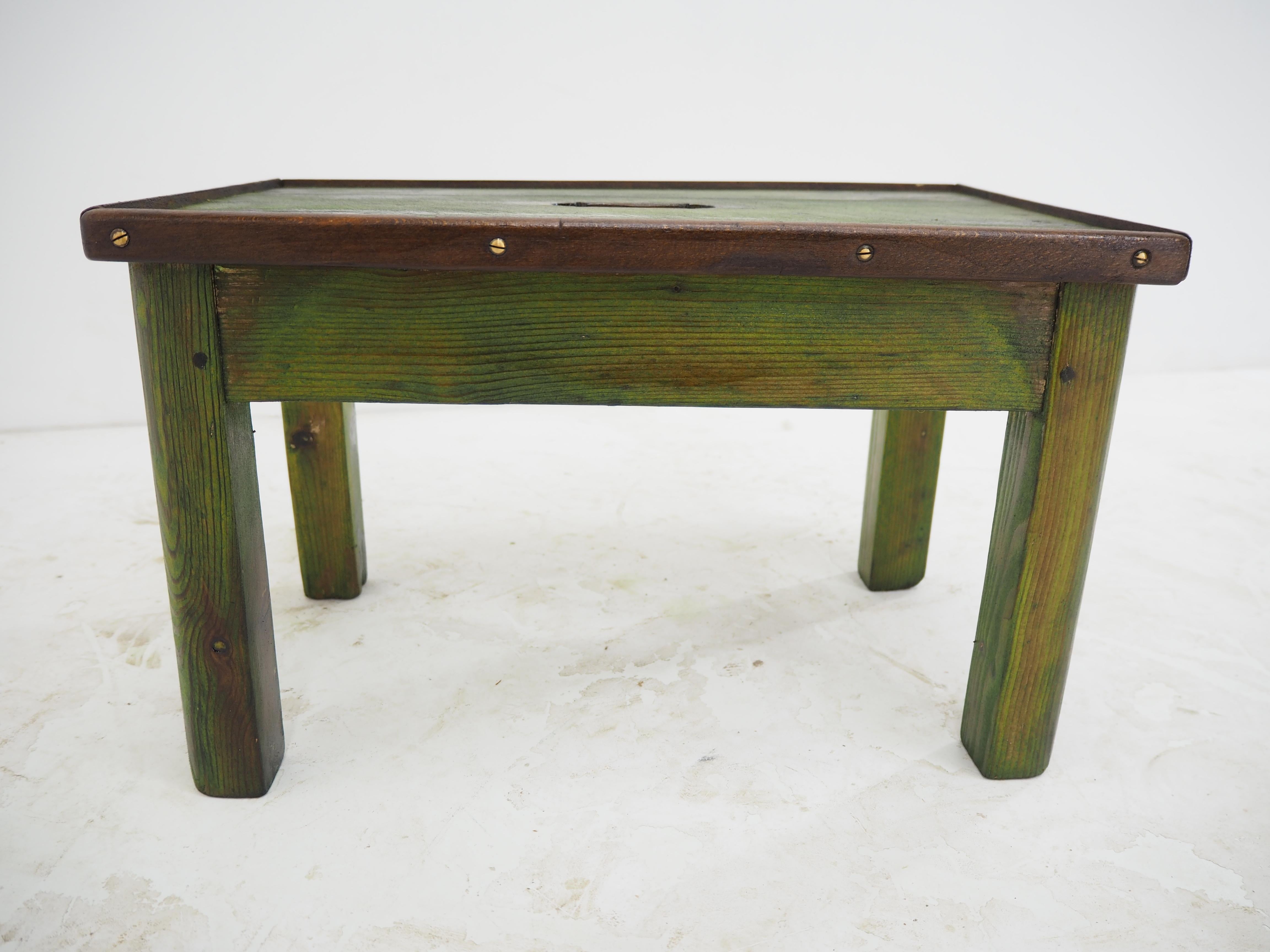 Mid-20th Century Vintage Industrial Allwood Footstool, 1950s For Sale