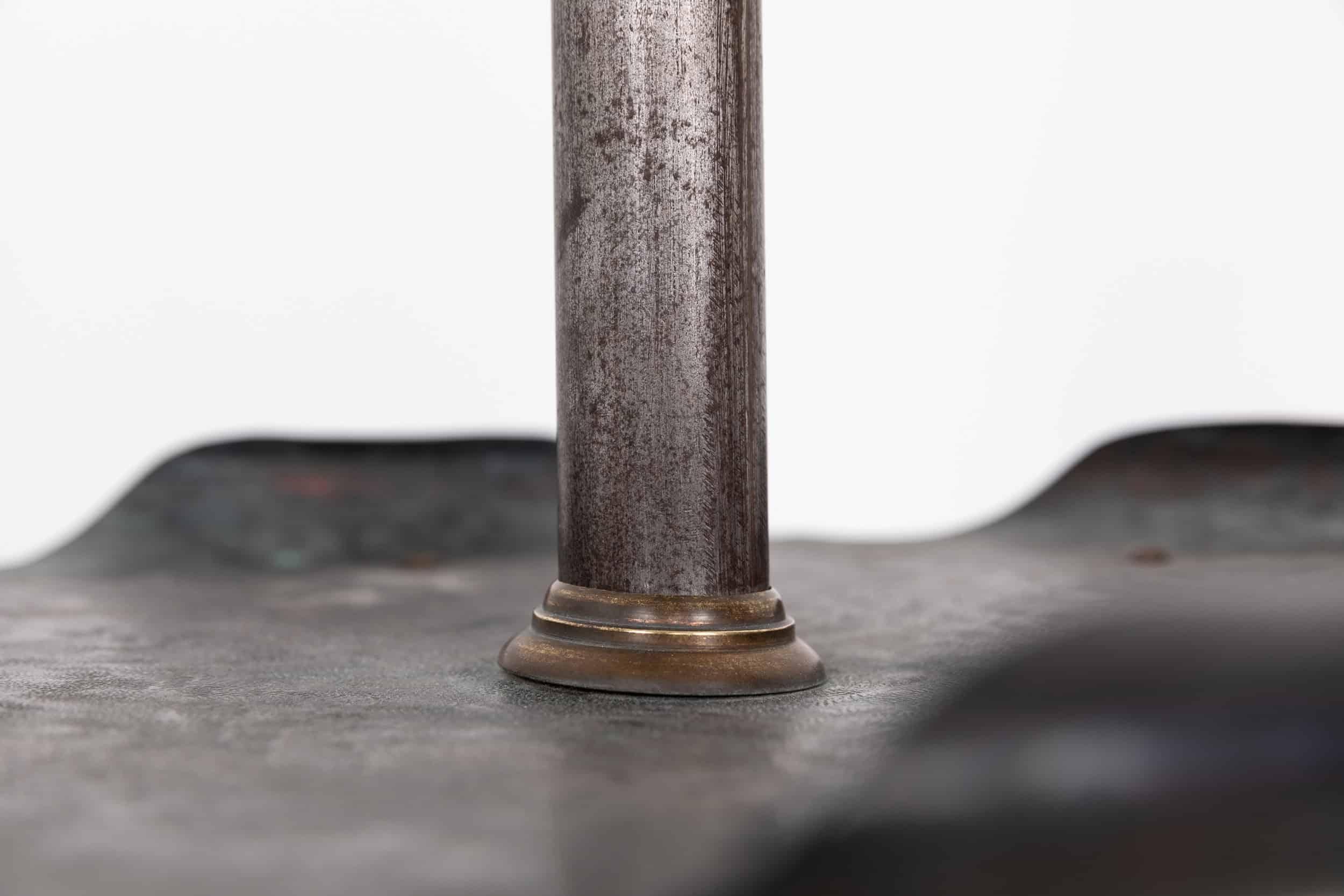 Vintage Industrial Antike Schmiedeeisen Stehlampe, circa 1920 3