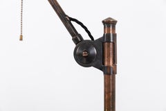 Vintage Industrial Antique Brass GEC Bankers Desk Table Lamp, circa 1920