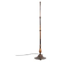 Vintage Industrial Antique Copper Standard Floor Lamp, c.1920