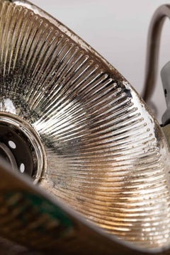 Vintage Industrial Antique MORCO Mirrored Glass Wall Lights c.1940