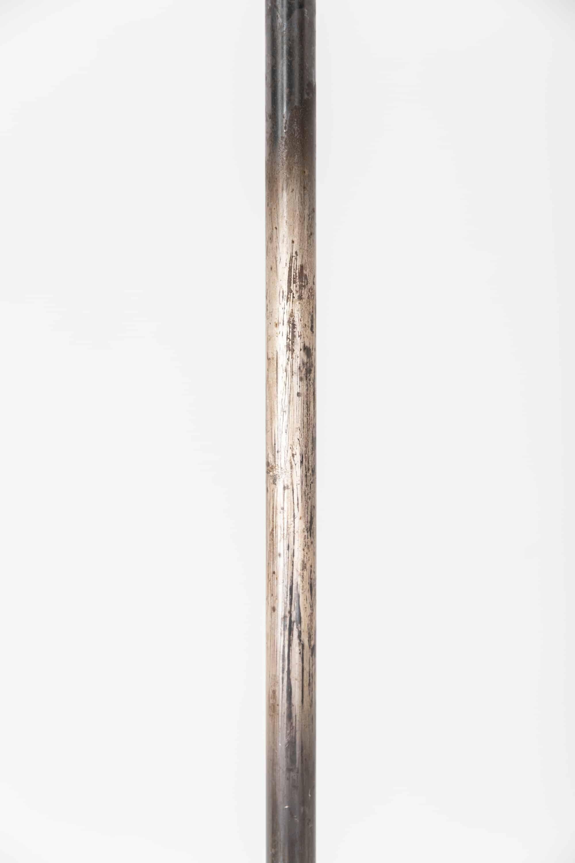 Arts and Crafts Vintage Industrial Antique Silver Plated Gec Standard Floor Lamp, circa 1920