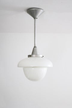 Vintage Industrial Art Deco Bauhaus Pendant Lamp from Asea Sweden 1920