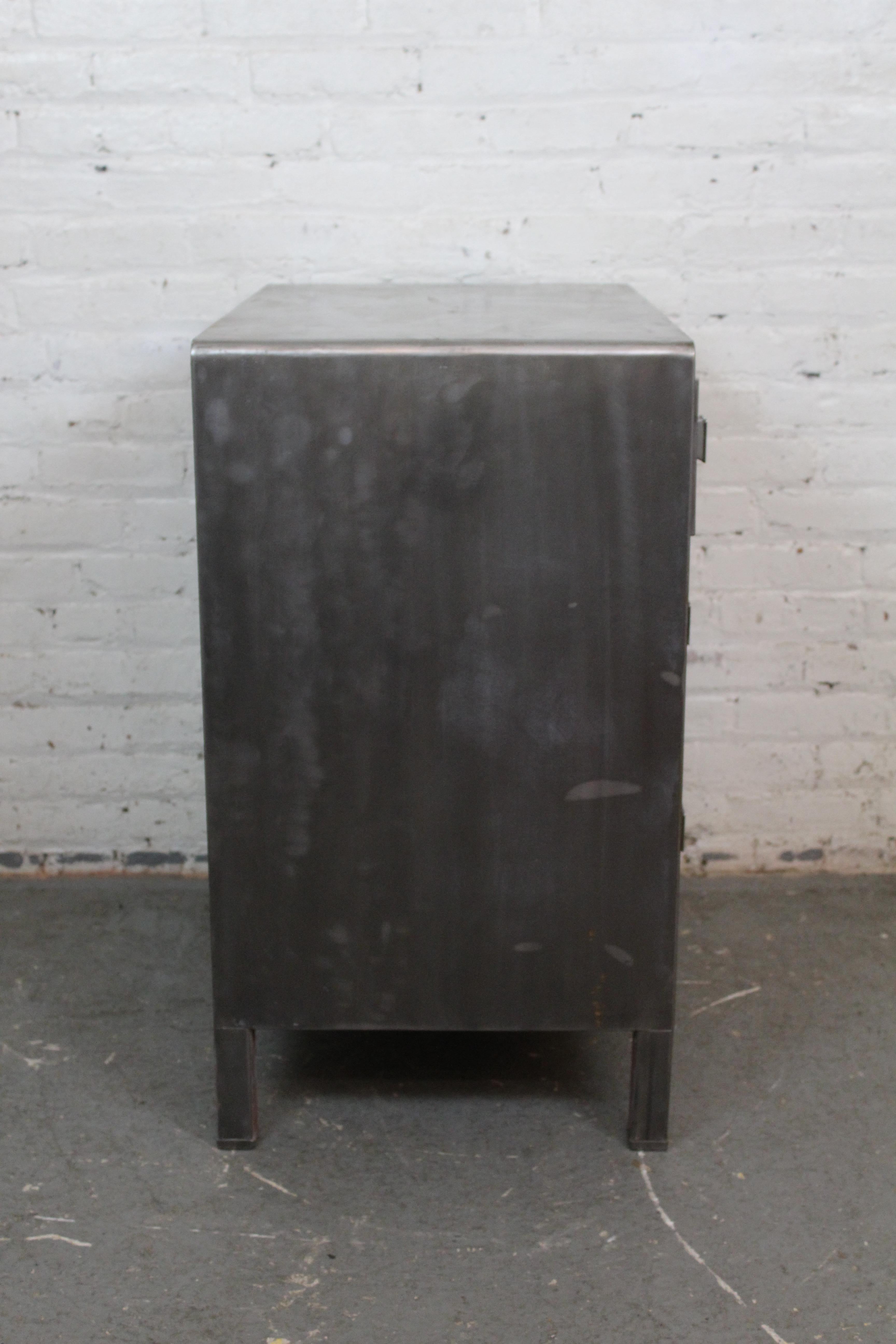 Metal Vintage Industrial Art Deco Dresser by Norman Bel Geddes for Simmons Furniture