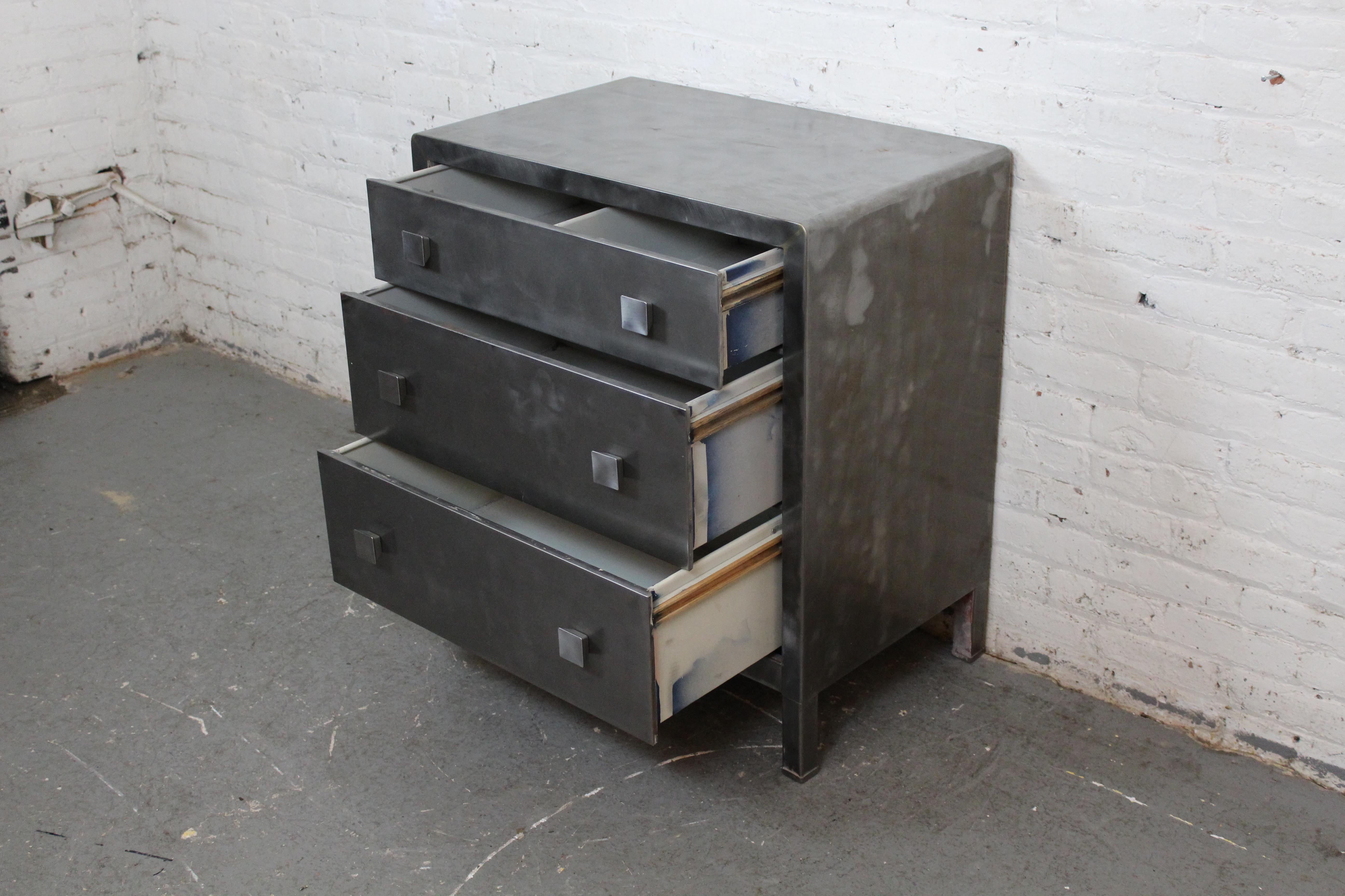 Vintage Industrial Art Deco Dresser by Norman Bel Geddes for Simmons Furniture 1