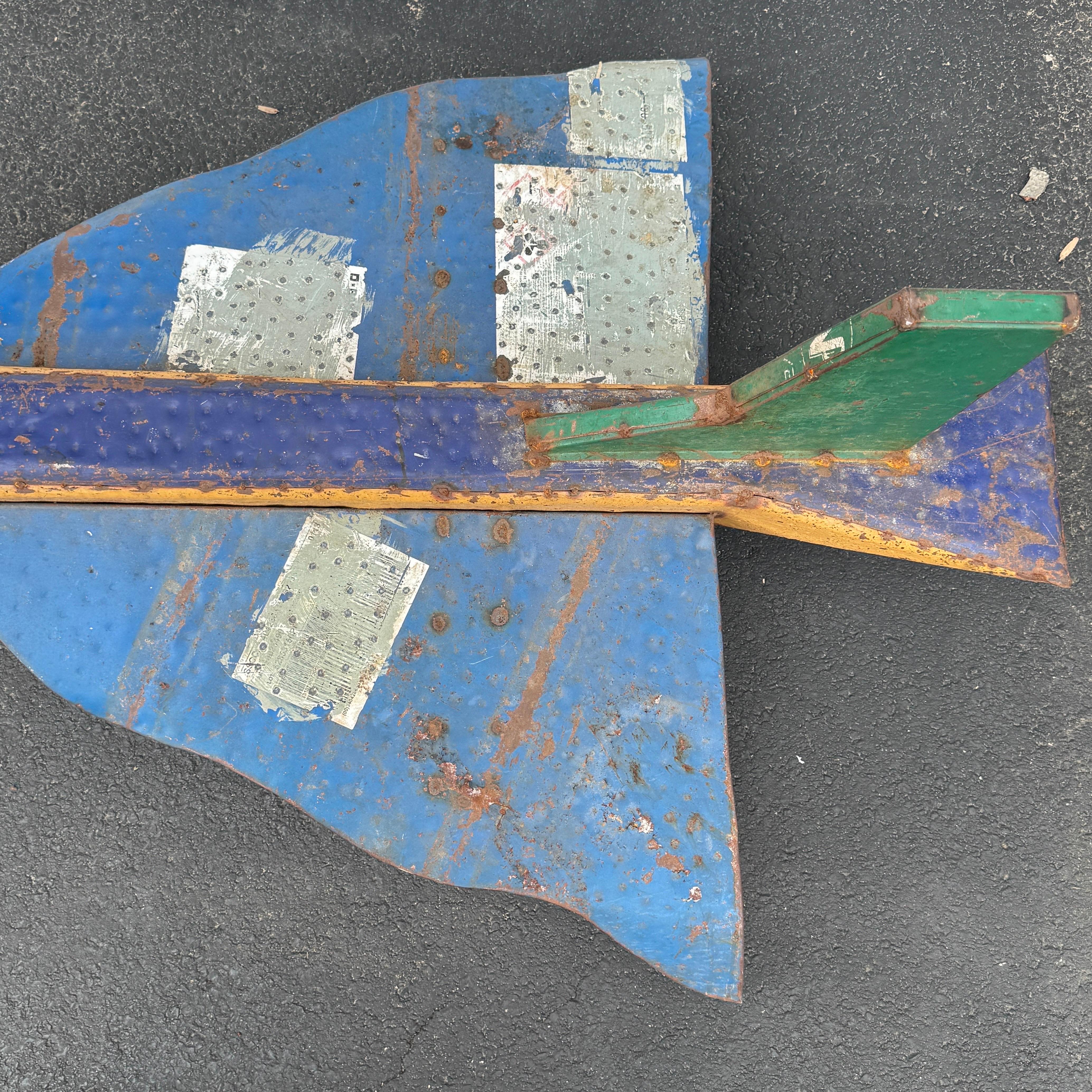 Vintage Industrial Art Metal Concorde Airplane Sculpture 14