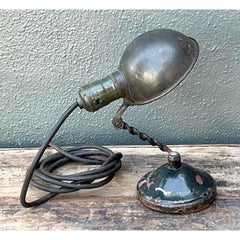 Vintage Industrial Articulated Desk Lamp With Clip