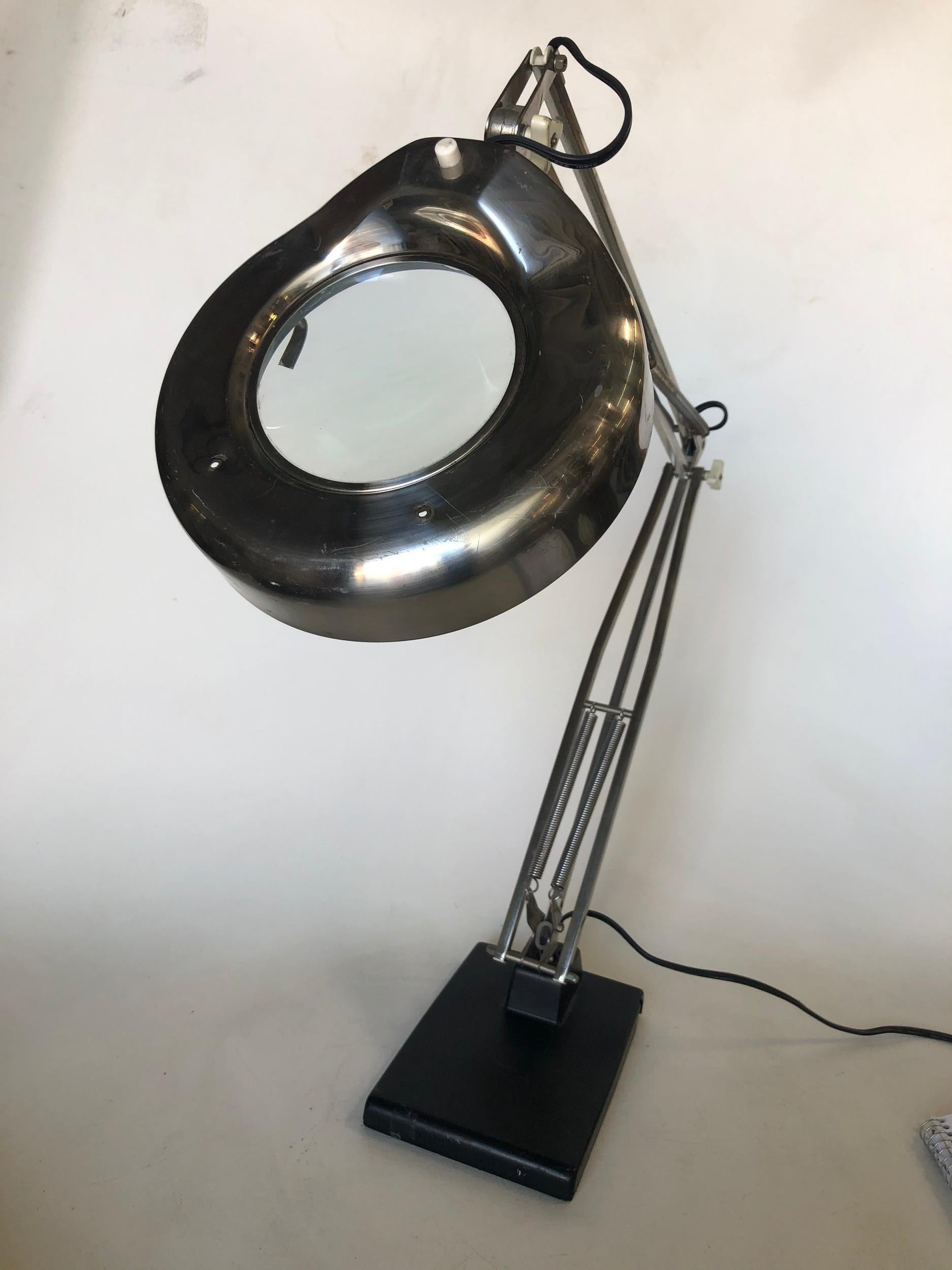 vintage luxo magnifier lamp