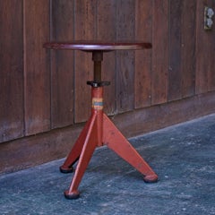 Vintage Industrial Bakelite Artist Workshop Stool after Prouve Olson Odelberg AB