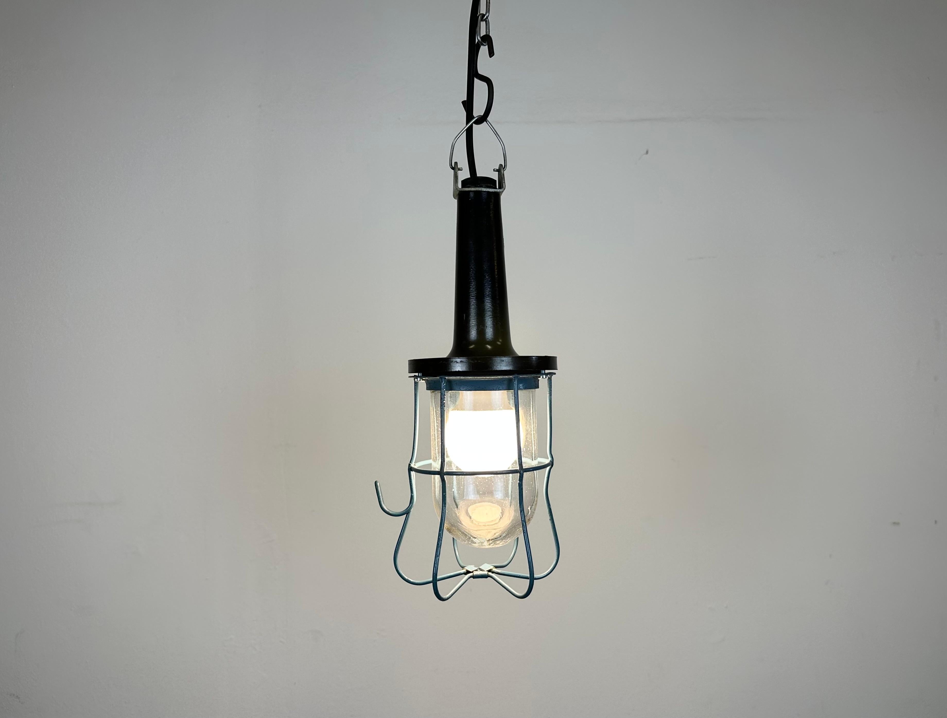 Vintage Industrial Bakelite Hanging Work Light, 1960s For Sale 4
