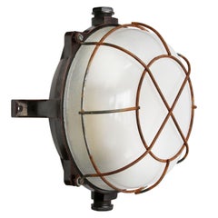 Vintage Industrial Bakelite Milk Glass Wall Scone Light Vintage Industrial Bakelite Milk Glass Wall Scone Light