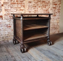 Vintage Industrial Bar Cart