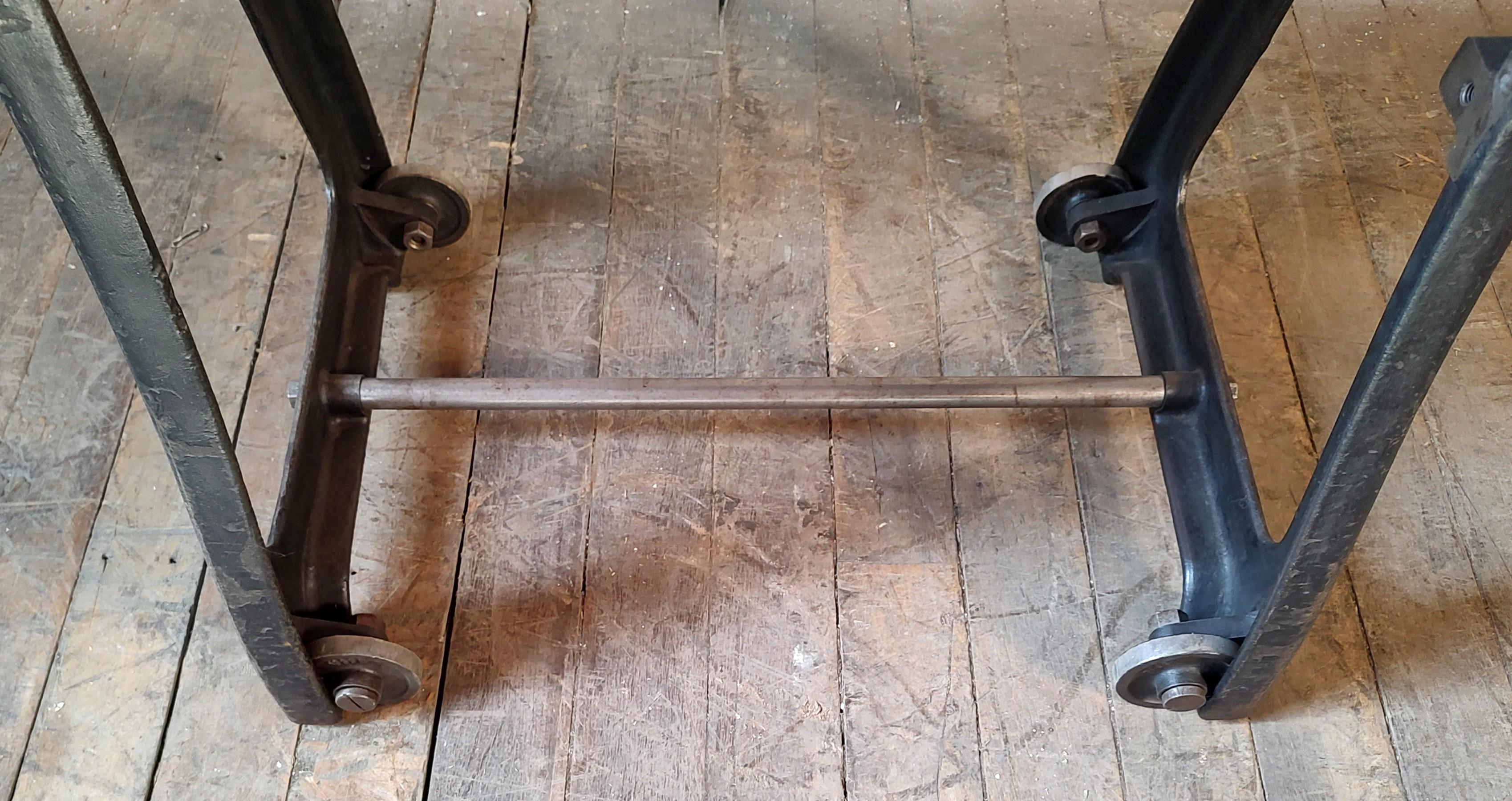 Vintage Industrial Bar Cart / TV Stand For Sale 4
