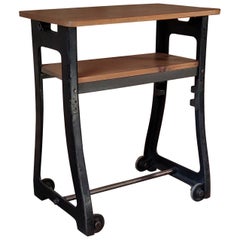 Antique Industrial Bar Cart / TV Stand