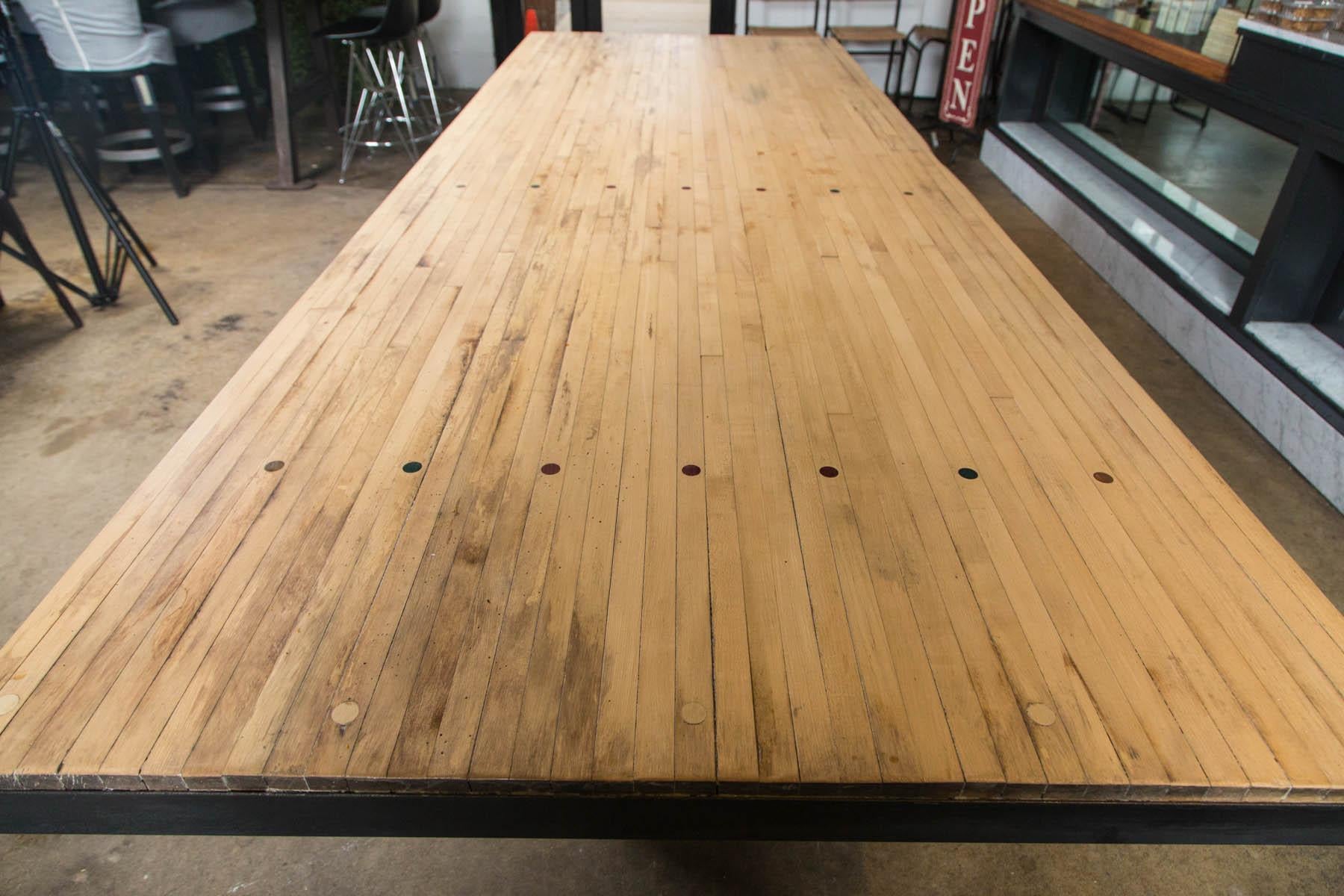 bowling lane table