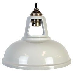 Vintage Industrial Beige Painted Ceiling Lamp, 2000s
