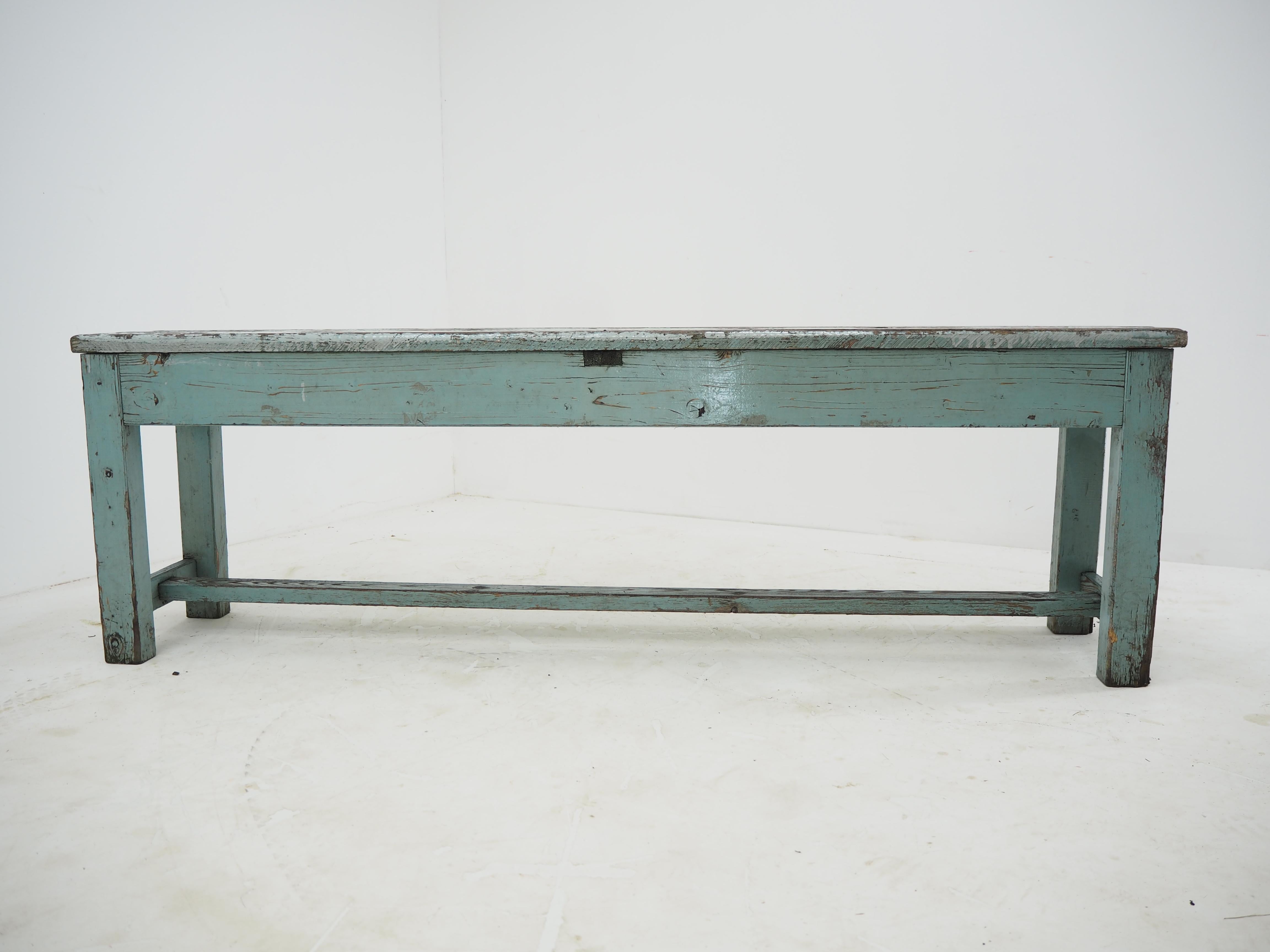 Bench from Bauhaus factory. Original condition with beautiful patina. Sturdy and stabile. 
Shipping to Continental US circa $680.