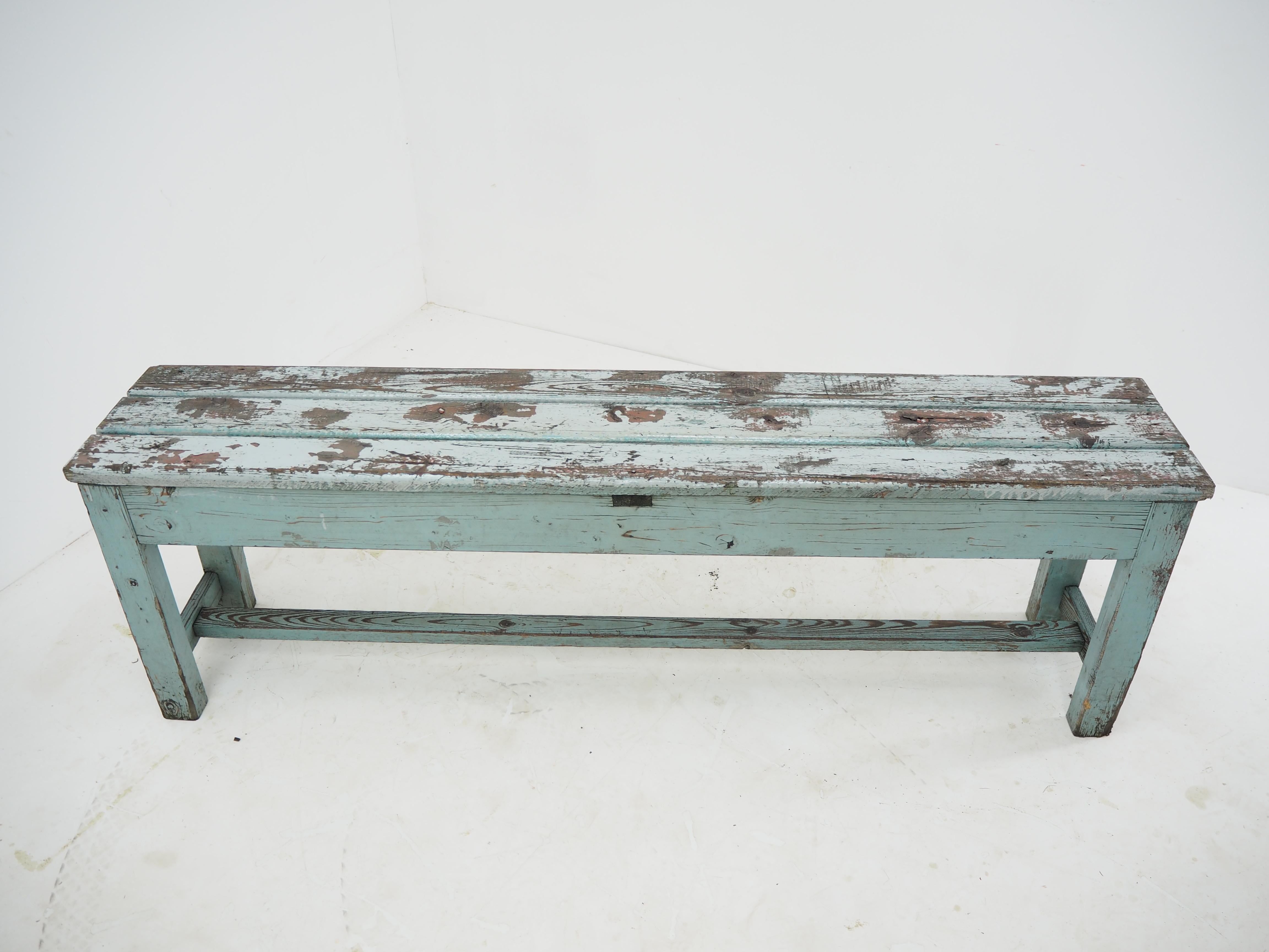 Czech Vintage Industrial Bench, 1930s For Sale