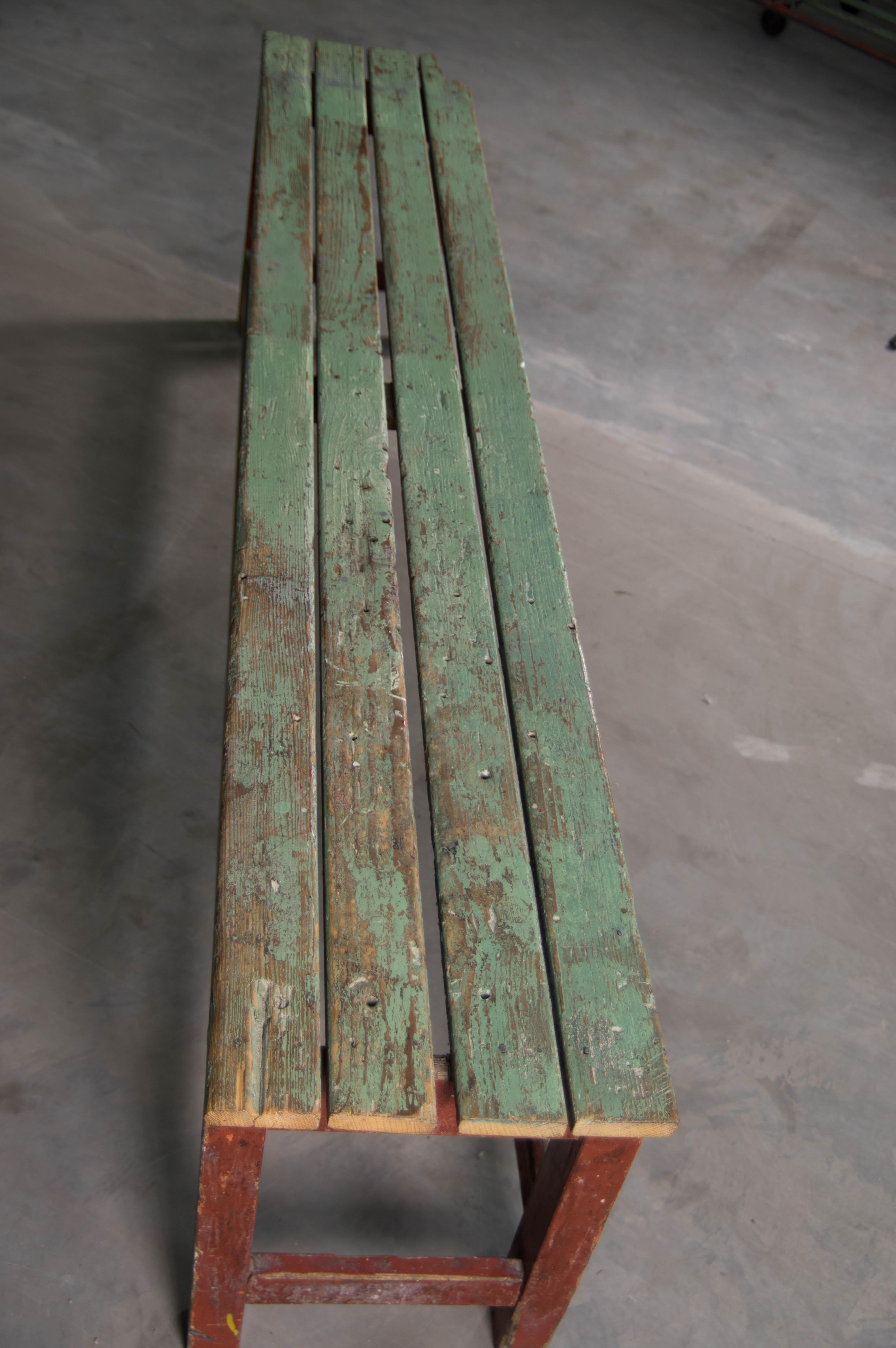Vintage Industrial Bench, 1930s In Good Condition For Sale In Praha, CZ
