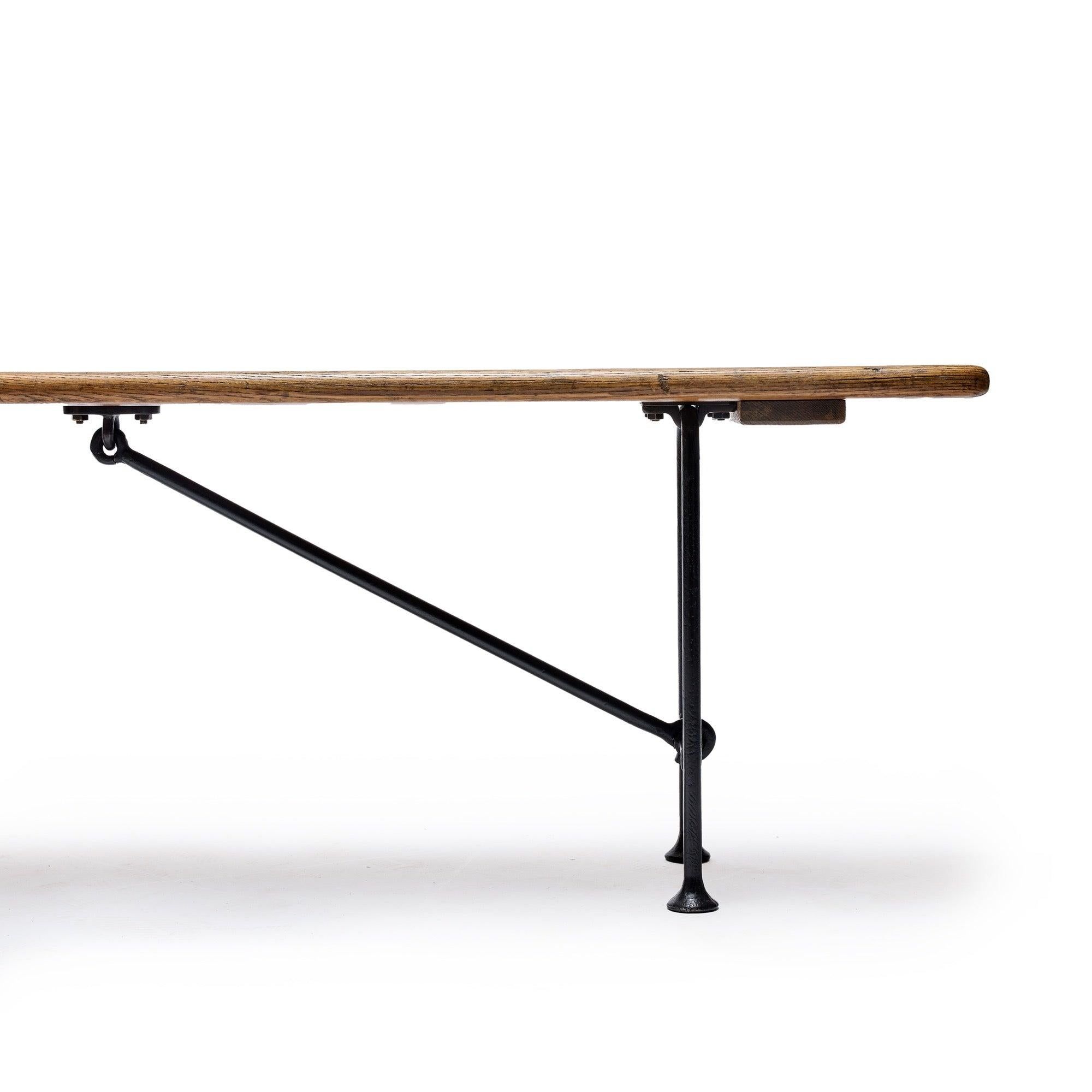 Vintage Industrial Bench from USA In Excellent Condition For Sale In Sagaponack, NY