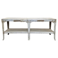Industrial Butchers Table Kitchen Bench