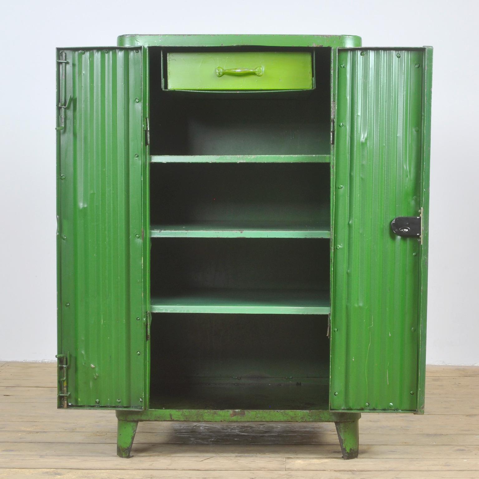 French Vintage Industrial Cabinet, 1950s