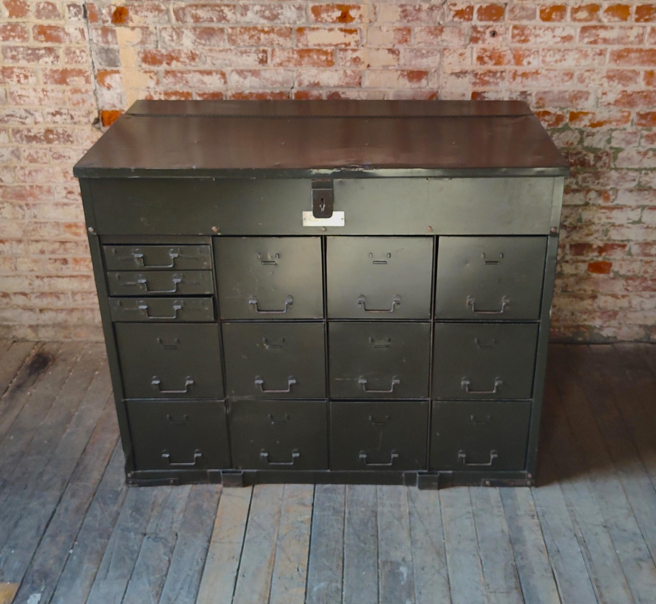 vintage industrial cabinets