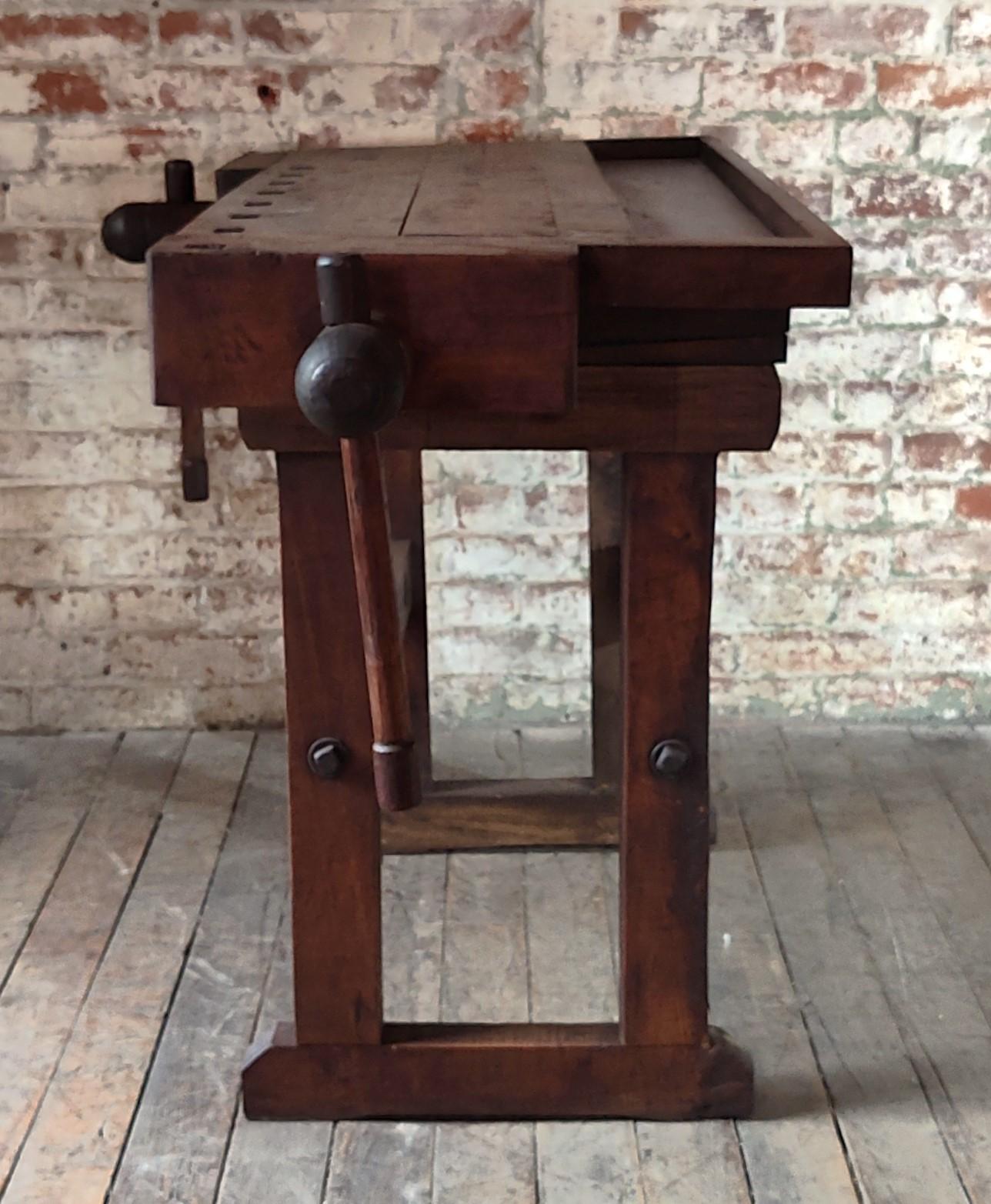 Vintage Industrial Carpenter’s Workbench 5