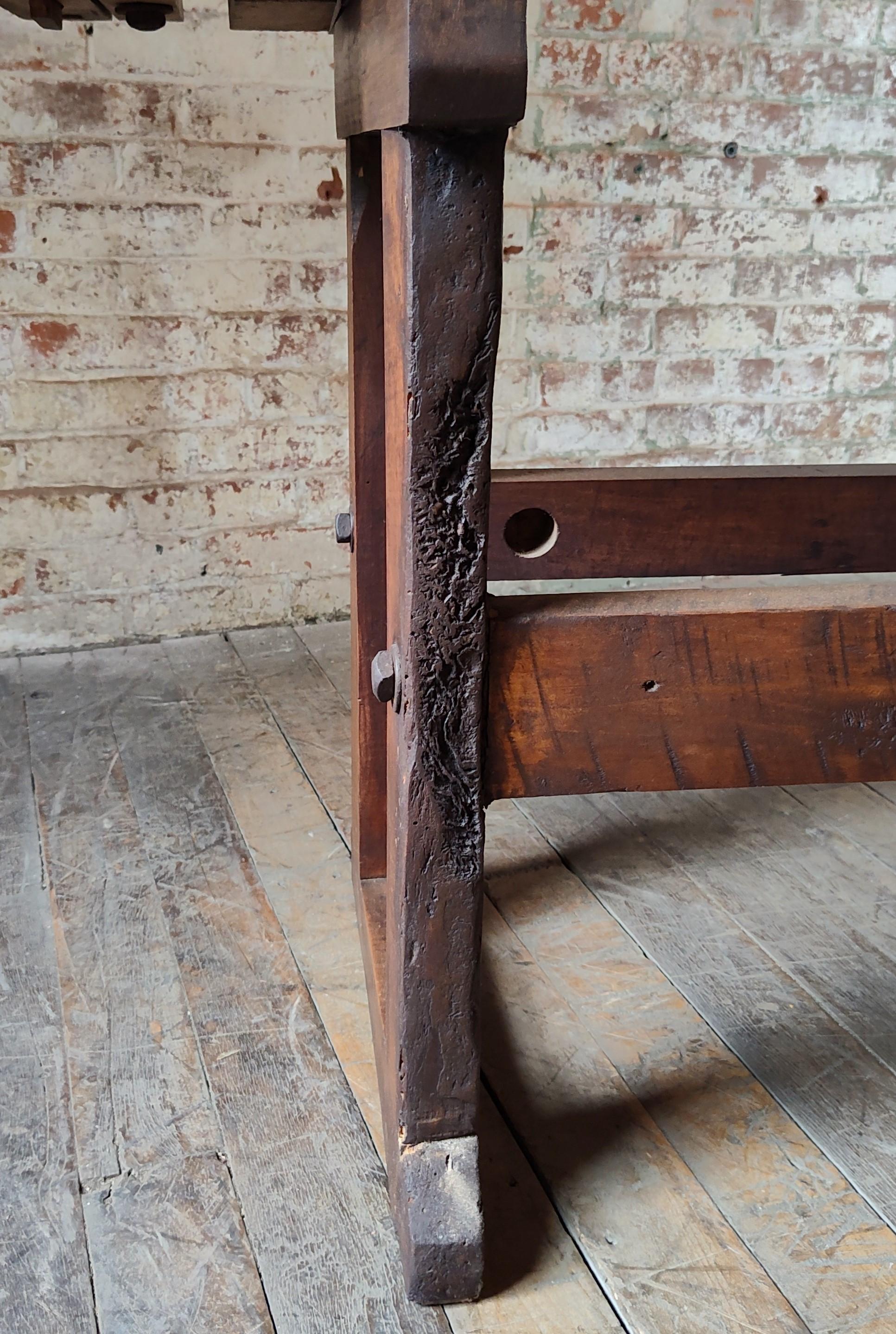 Vintage Industrial Carpenter’s Workbench 6