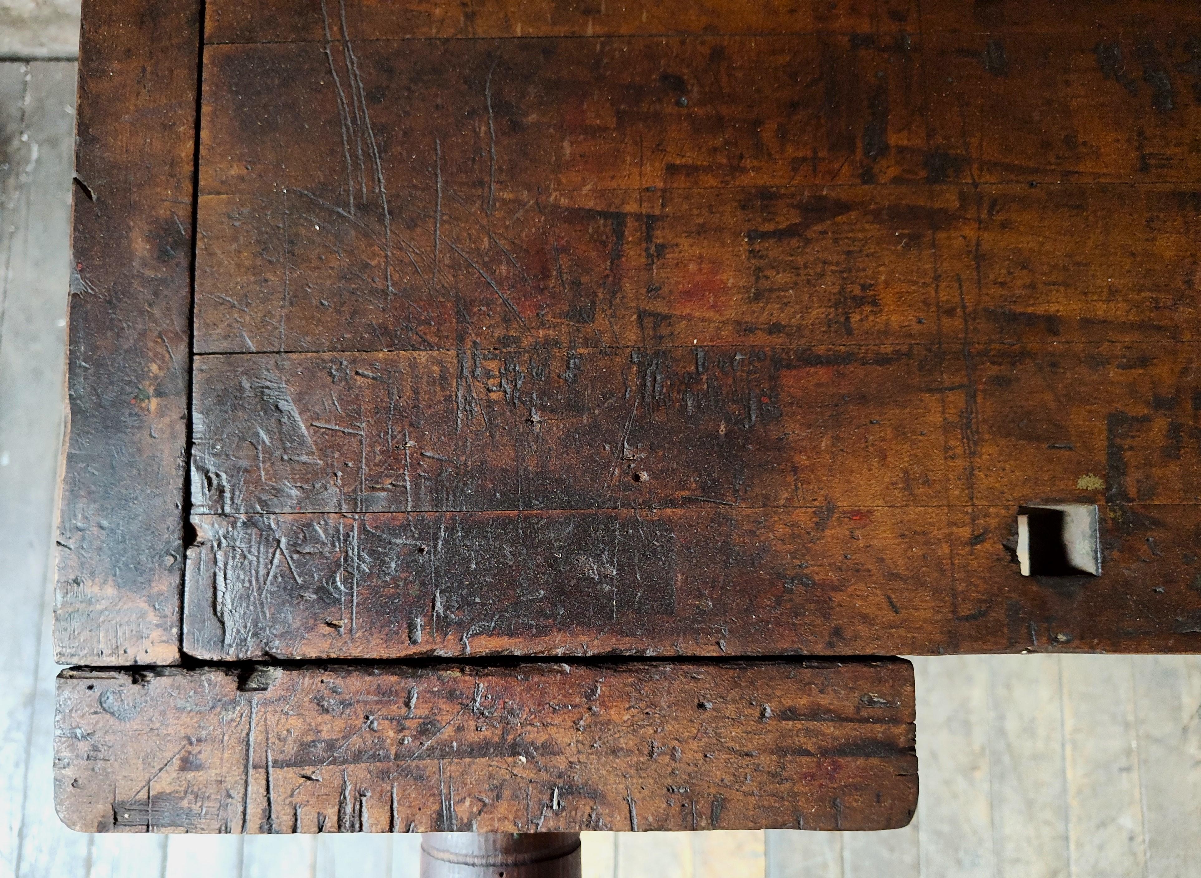 Vintage Industrial Carpenter’s Workbench 7