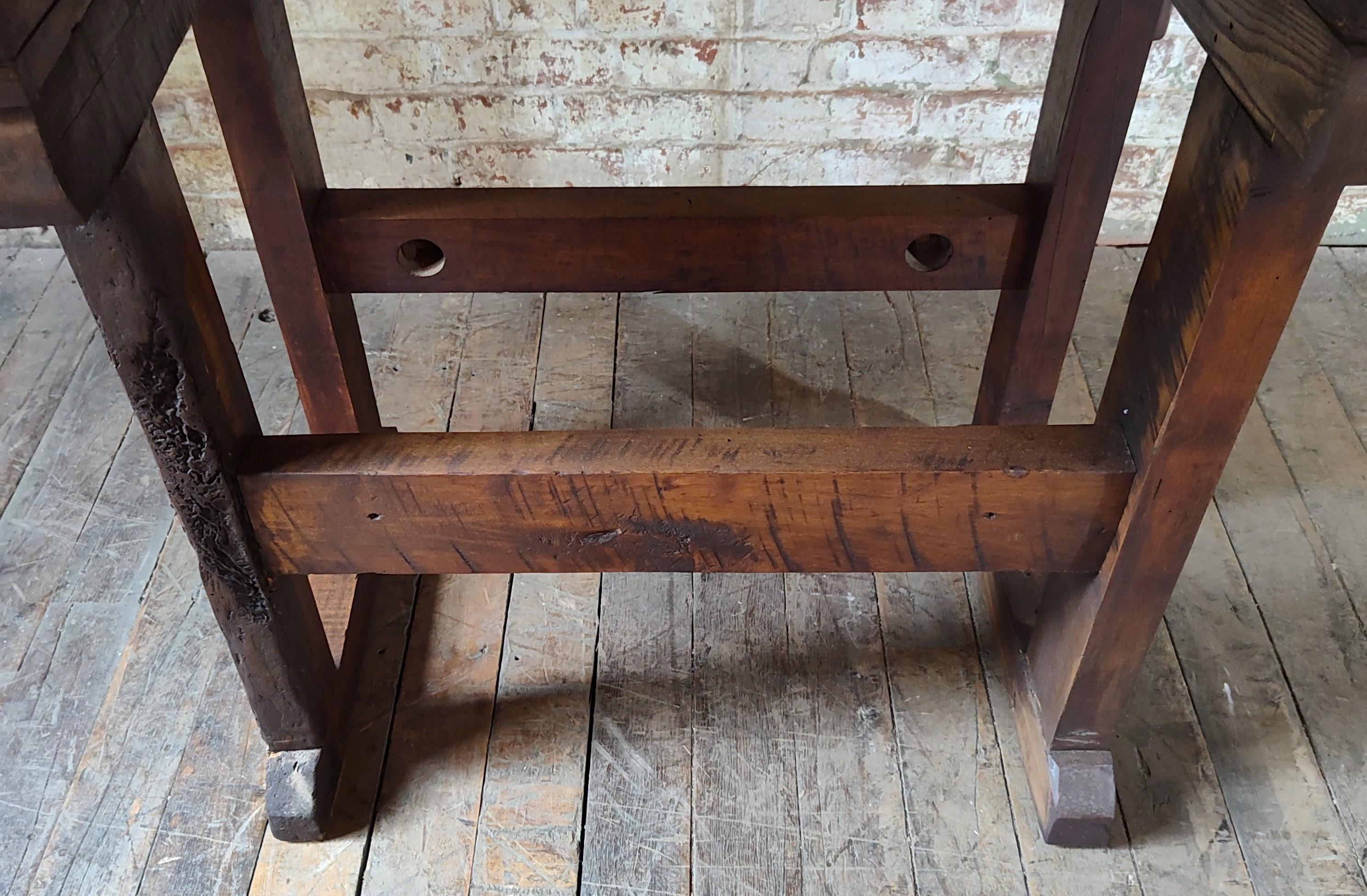 Vintage Industrial Carpenter’s Workbench 12